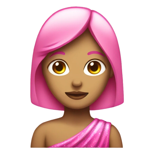 Female sign pink sparkles sticker