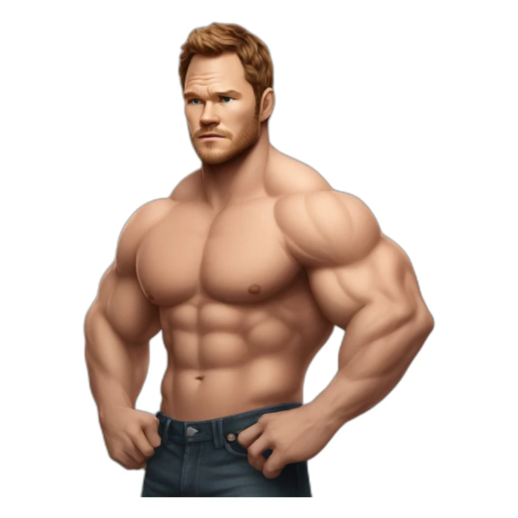 chris-Pratt-gigant-bodybuilder-sexy-angry sticker