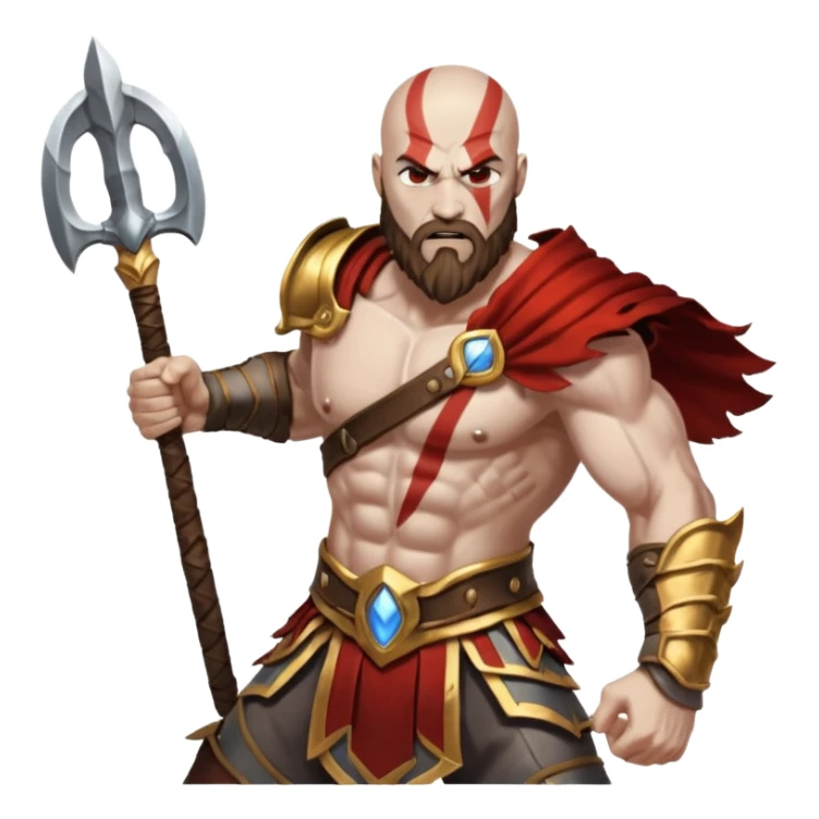 Gof of war and zeus sticker