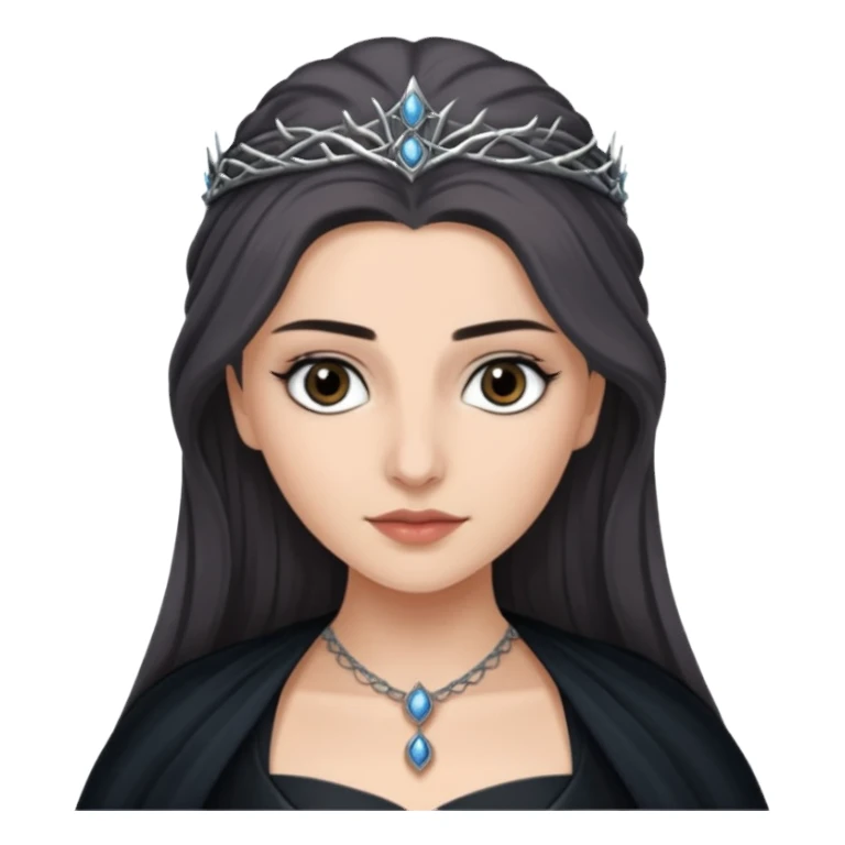 Hande Erçel as a lady from game of thrones from Starfall. Her eyes are gray. sticker