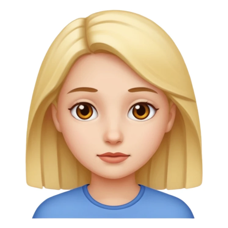 light pink framed photo with a white background of a girl sticker