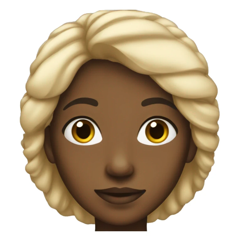 A black teen Girl  sticker