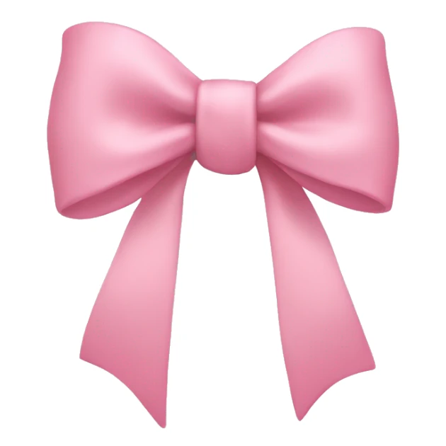light pink bow on light pink bow sticker