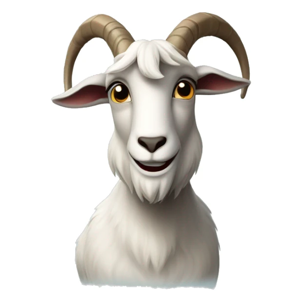 Billy goat with his arms crossed sticker