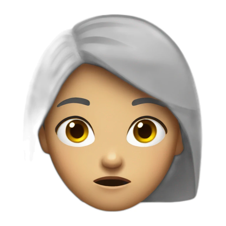 normal tone angry girl sticker