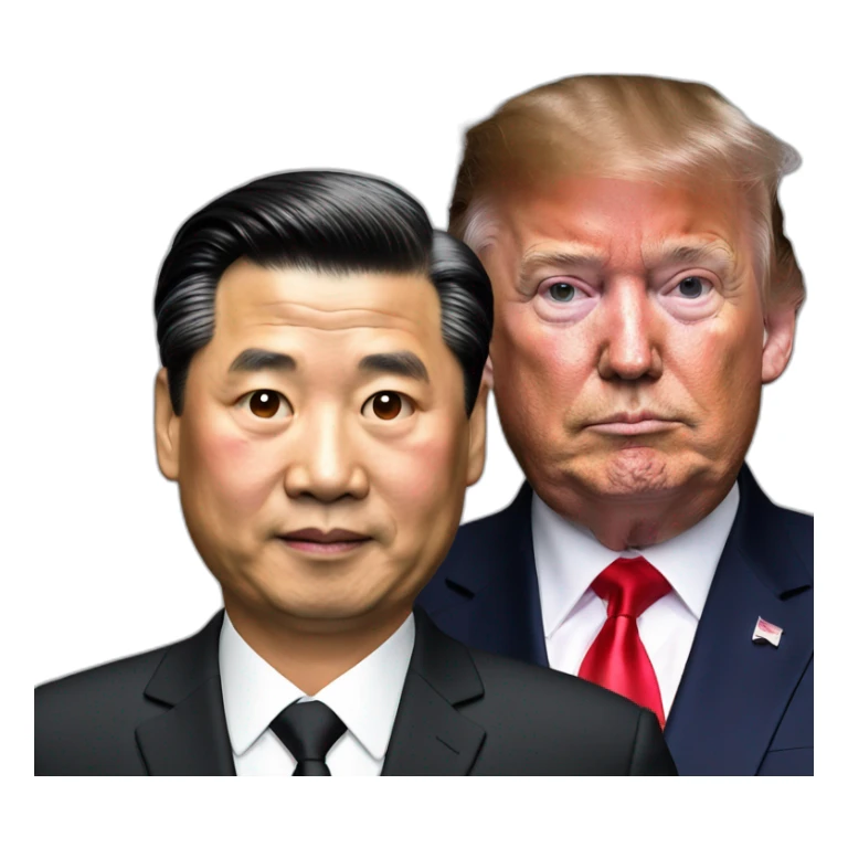 President Xi and Trump sticker