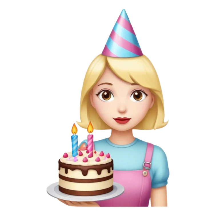 Happy Birthday girl sticker