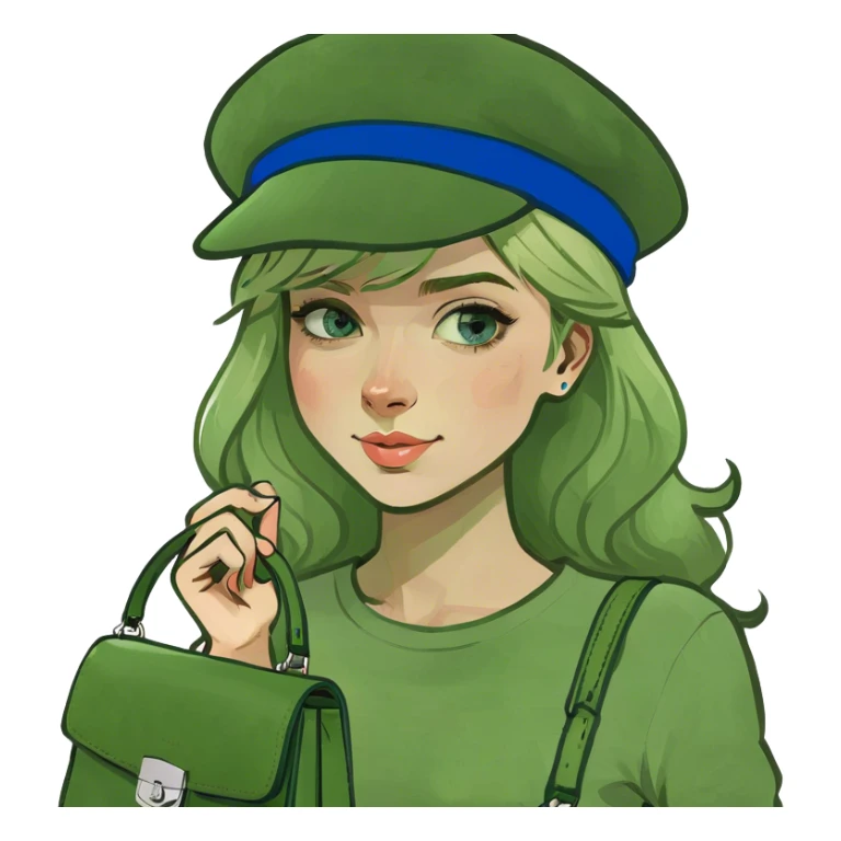 blonde girl with blue eyes sticker
