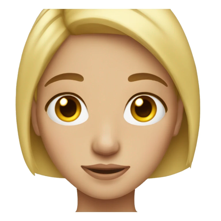 blonde girl freckles sticker