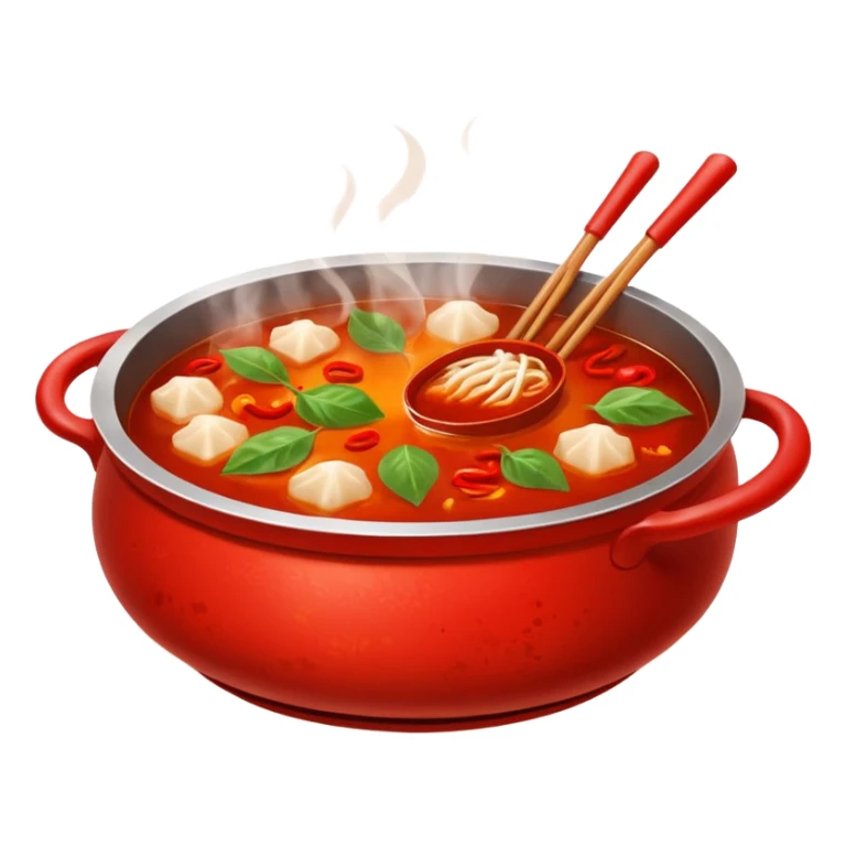 chengdu hotpot, spicy, oily, delicious sticker