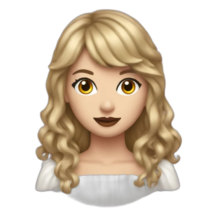 Taylor swift in a Halloween costume sticker