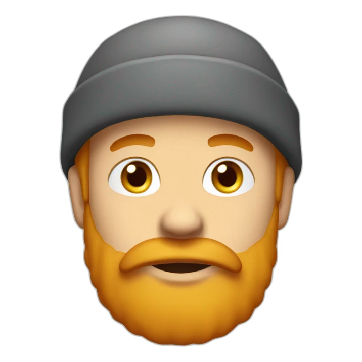 red-bearded-guy-wearing-yellow-beanie-white-shirt sticker