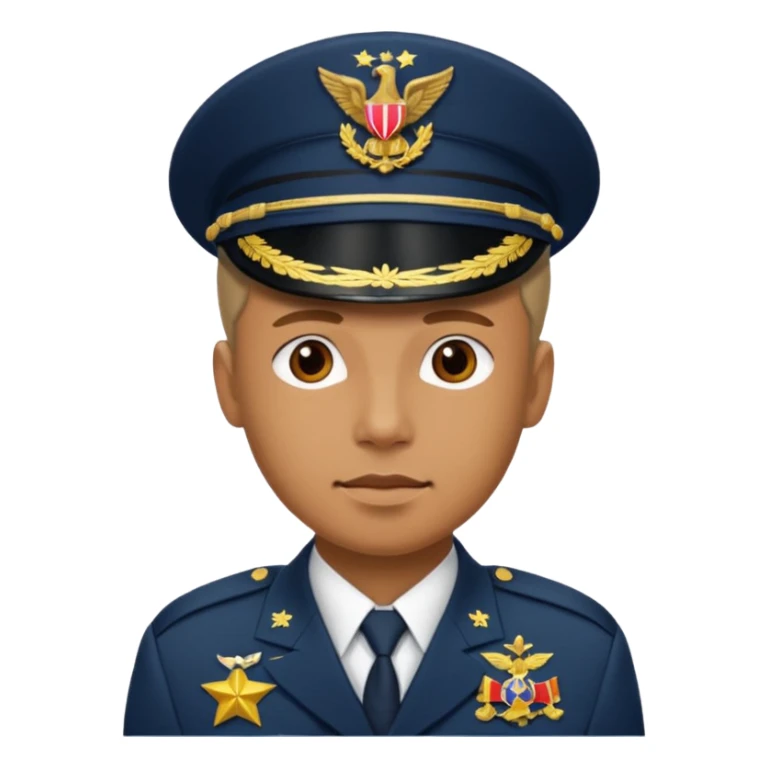 Quiero un 👮🏻‍♂️ pero uniformado de militar sticker