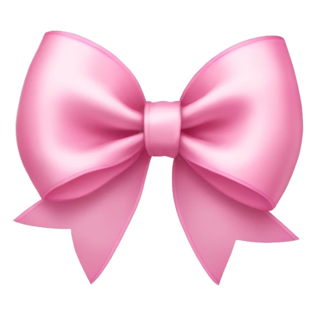 light pink ribbon bow sticker