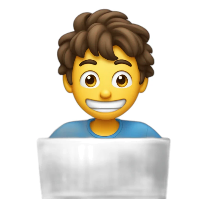 Goofy Goof  behind a laptop sticker