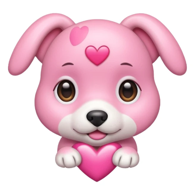 A heart that’s very cute like puppy eyes sticker