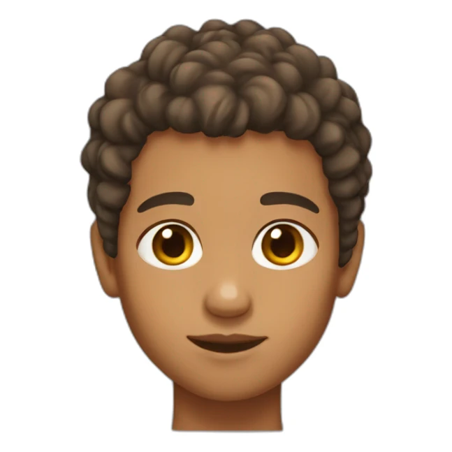 kid with tan skin color and acne sticker