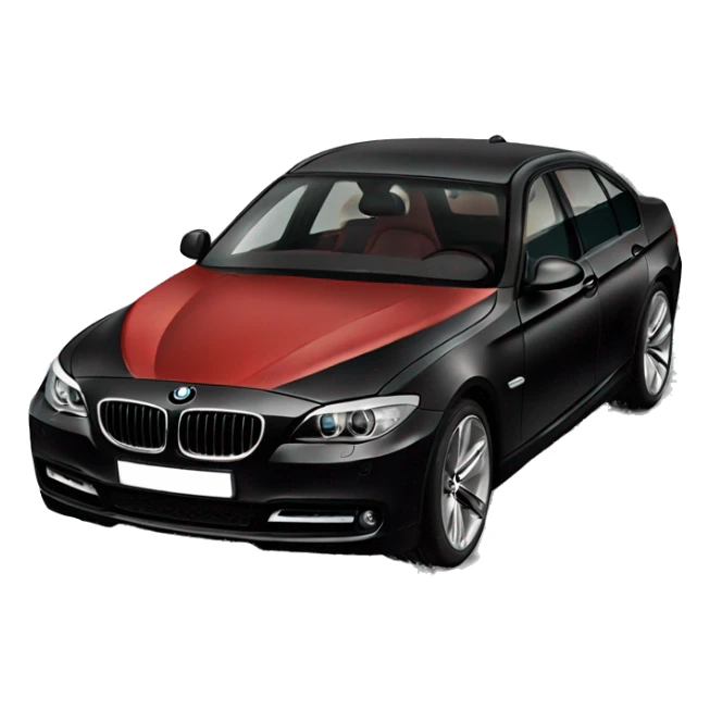 BMW luxury car all black red interior  sticker