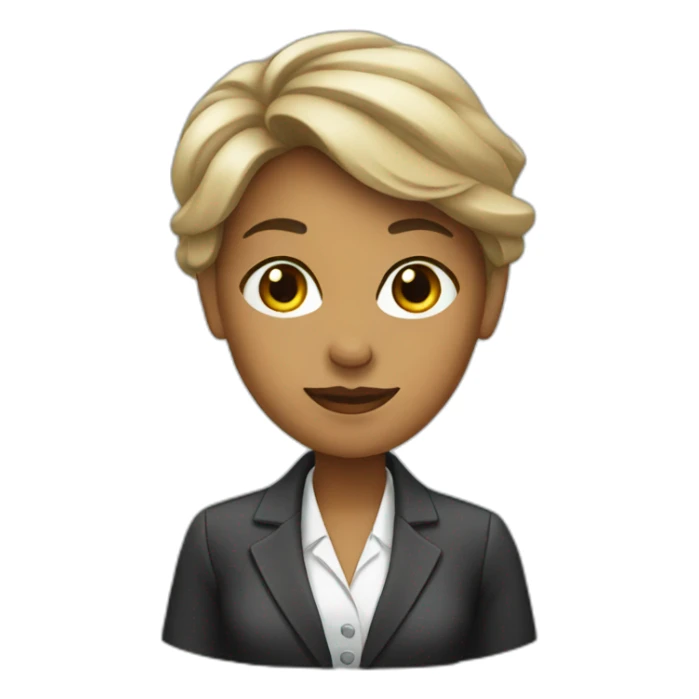 woman in business suit sticker