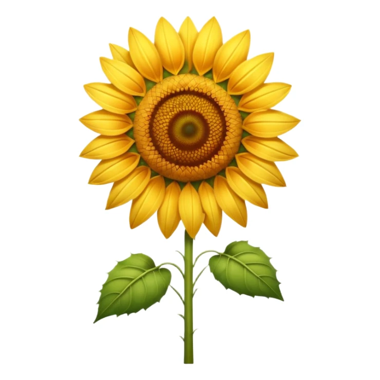 A tall summer sunflower glowing in warm golden light. sticker