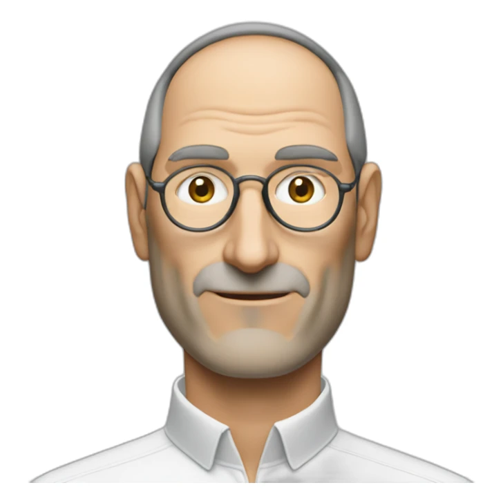 Steve jobs uding iphone 14 pro sticker