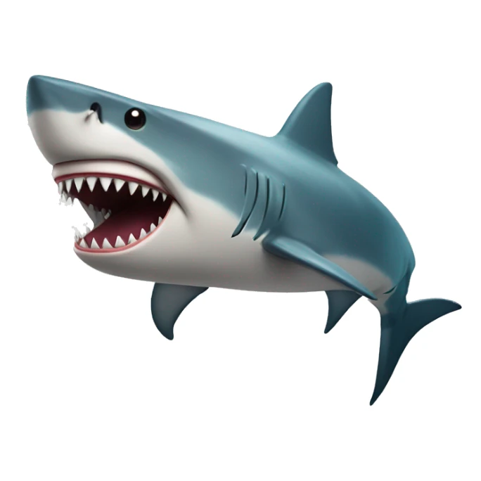 Shark with dollar sign instead of eyes sticker
