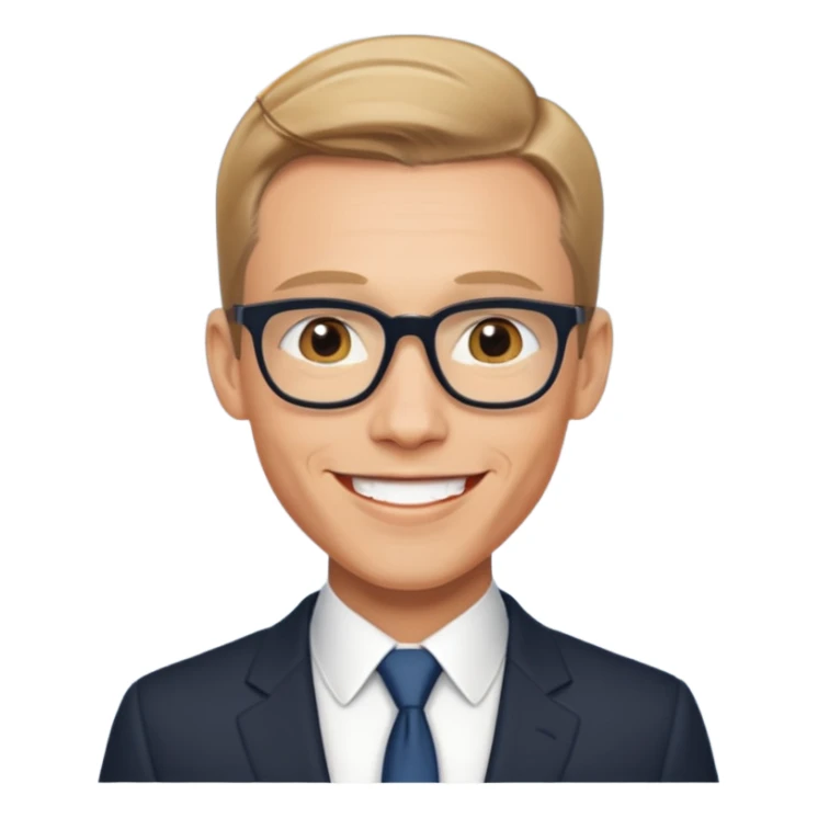 super-realistic Alexander Stubb, ruler of Finland sticker