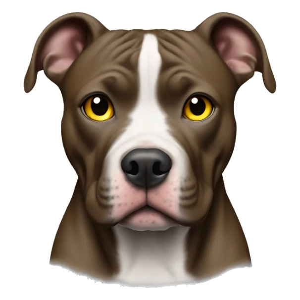 Pitbull blue color amarillo y ojo amarillos sticker