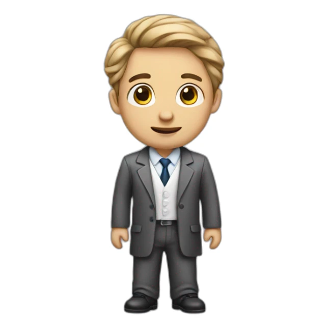 Cute male psychiatrist sticker