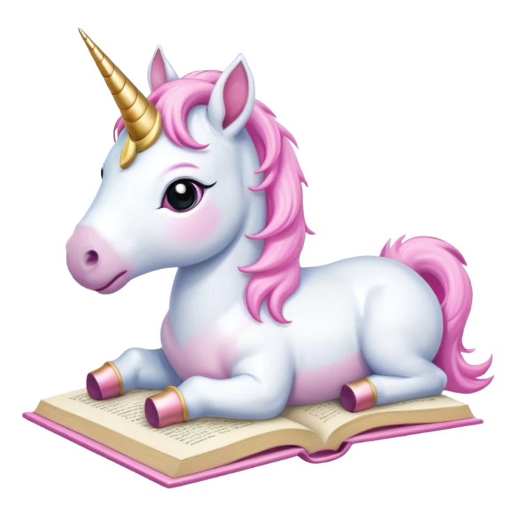 Unicorns read book
A baby unicorn lying on its belly, flipping pages with its hoof.













 sticker