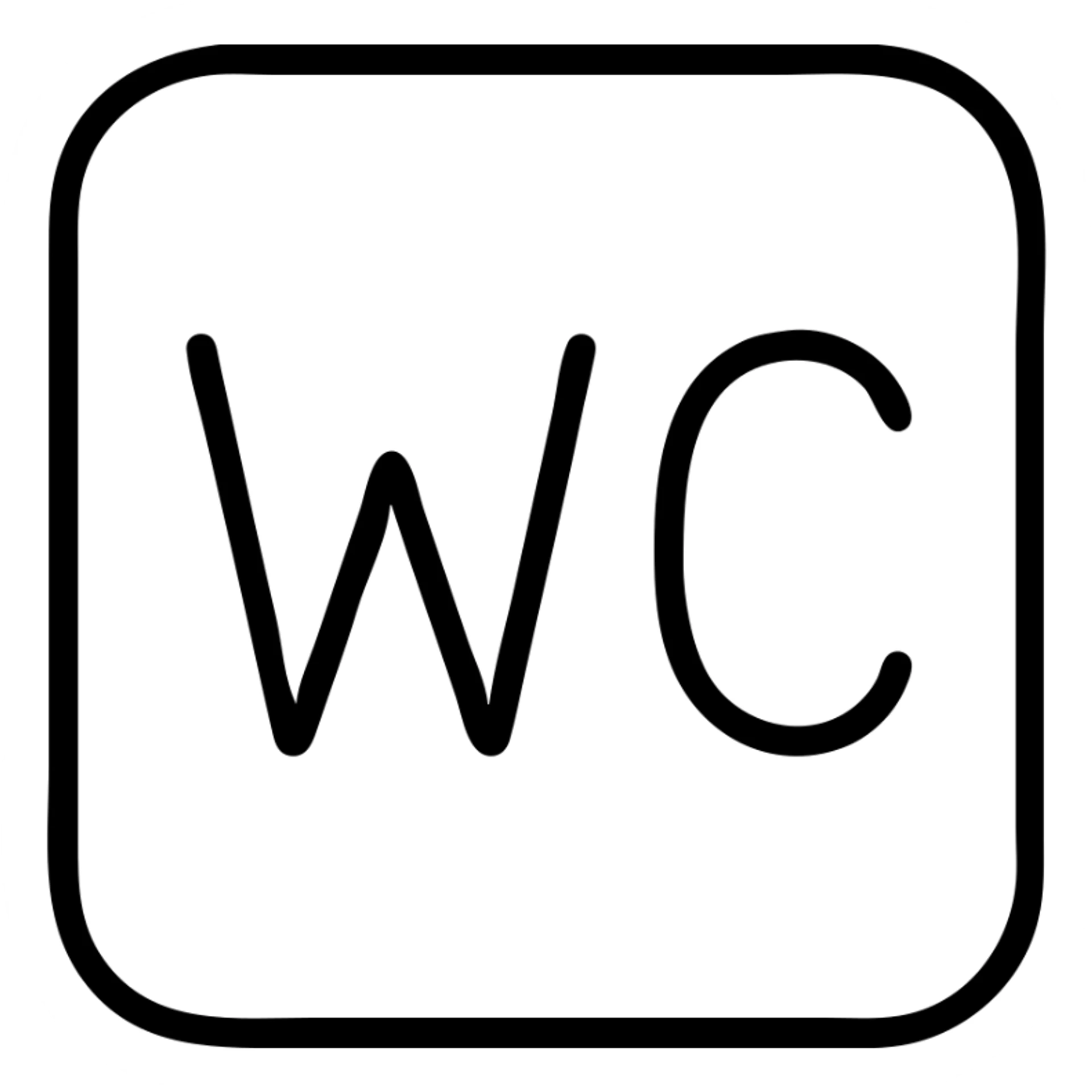 wc sign sticker