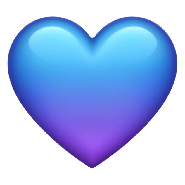 blue-purple heart sticker