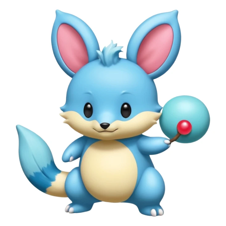 Teddiursa-Manaphy-Phione-Minccino-Obstagoon-fusion  sticker