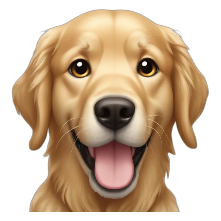 Golden retriever black sticker