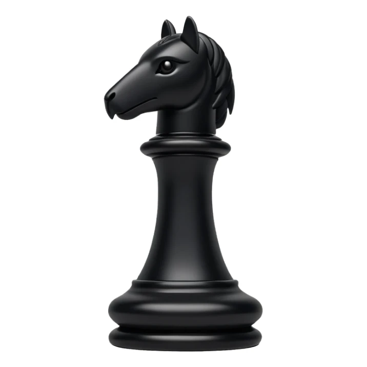 black chess piece, rook piece sticker