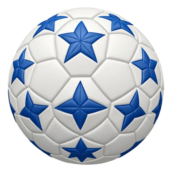 champions league ball blue stars sticker