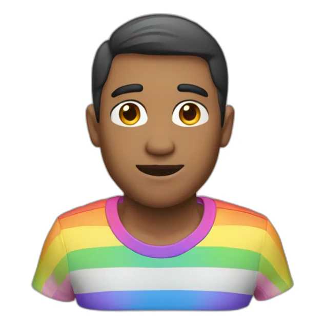 Gay man looking gay with a gay pose sticker