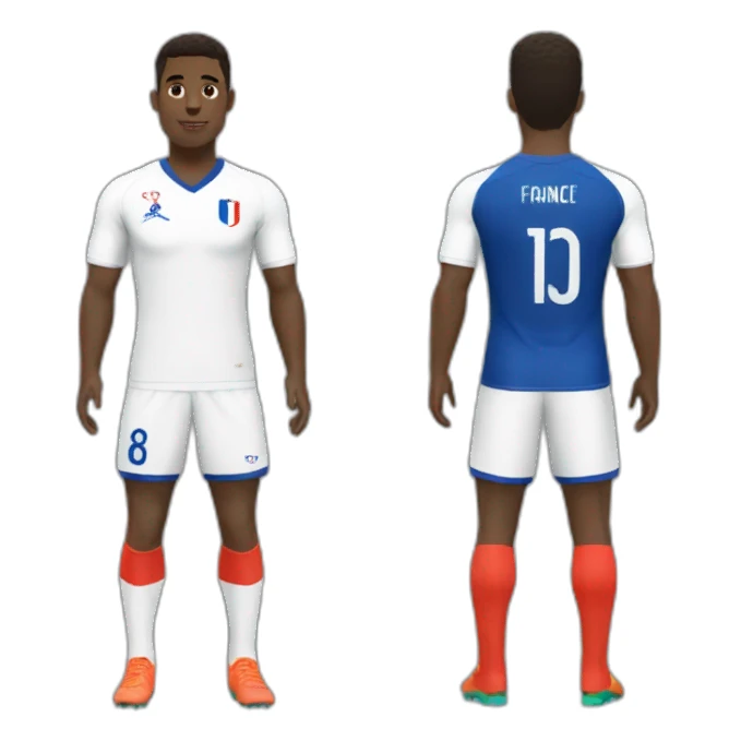 Maillot football france sticker