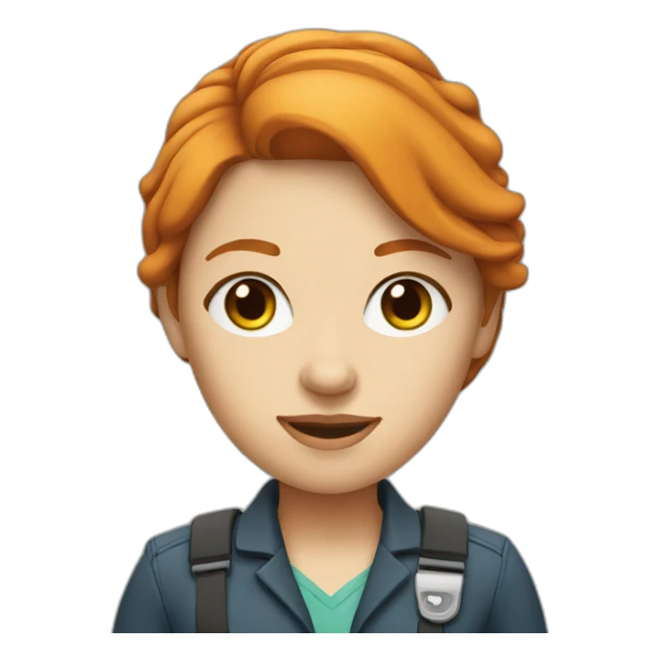 head of operations ginger girl  sticker