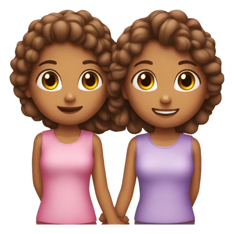 two girl best friends holding hands sticker