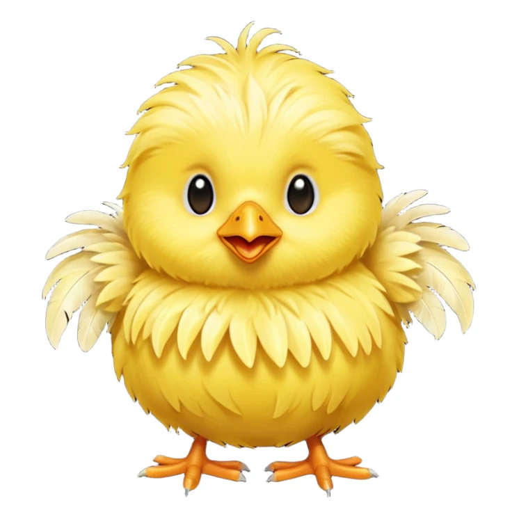 Pulcino saltellante formato ridotto sticker