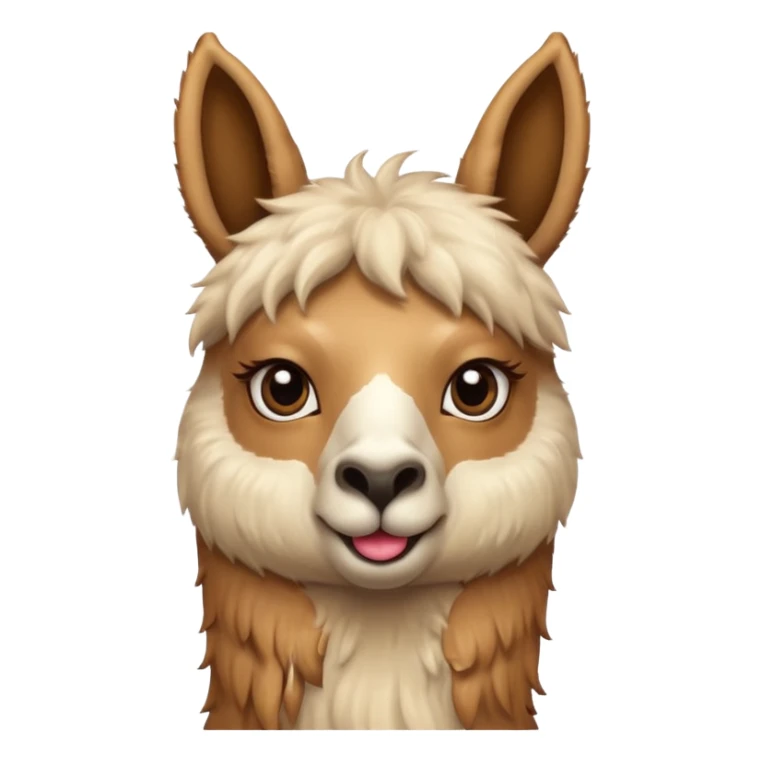 Llama blowing kiss sticker