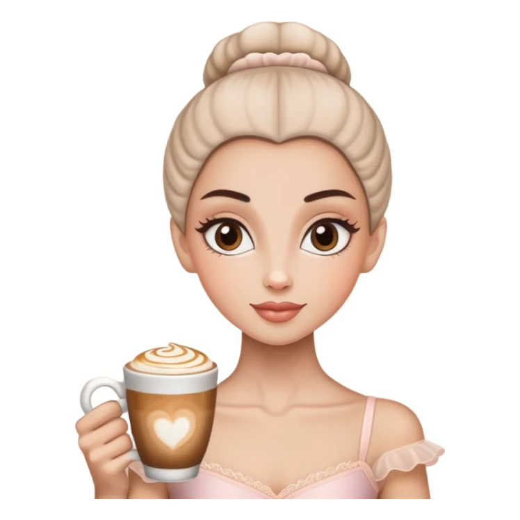 Una balerina pero su cabeza es una capuchina sticker