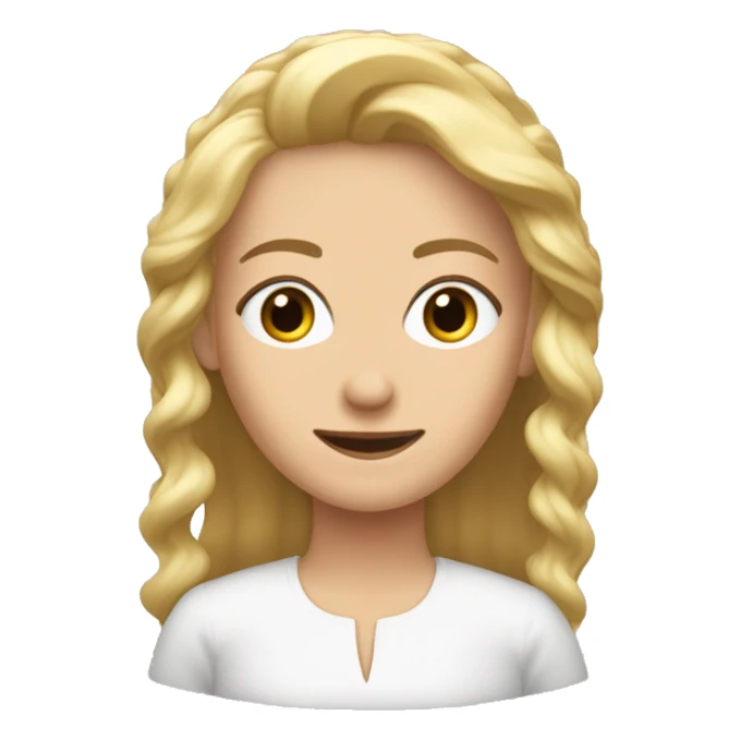 Braun haarige Frau mit blonden strähnen  sticker