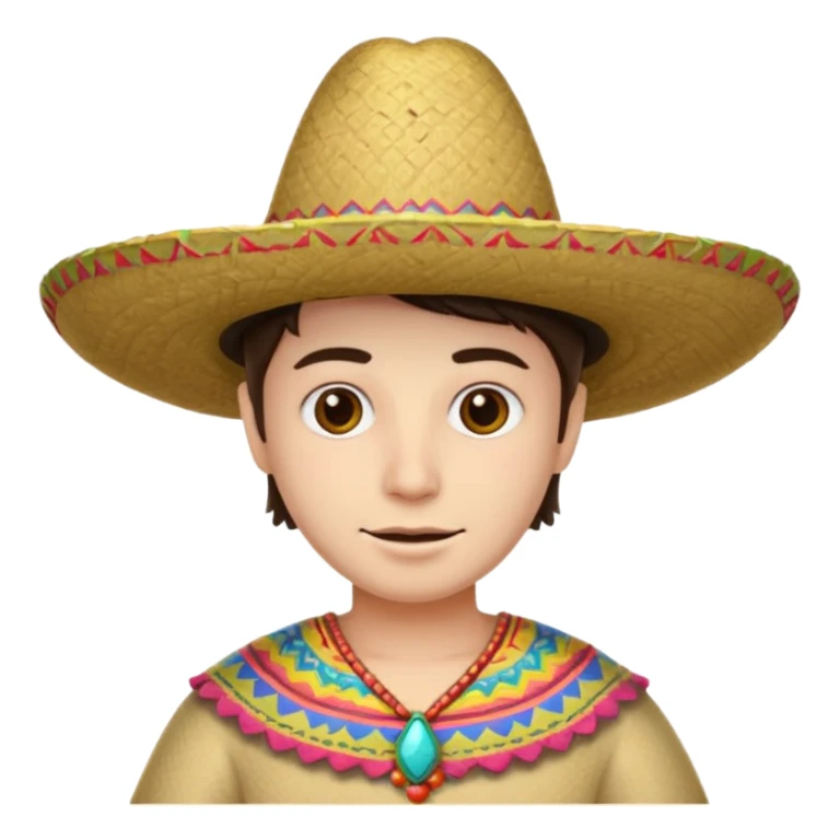 Cara blanca y un sombrero sticker