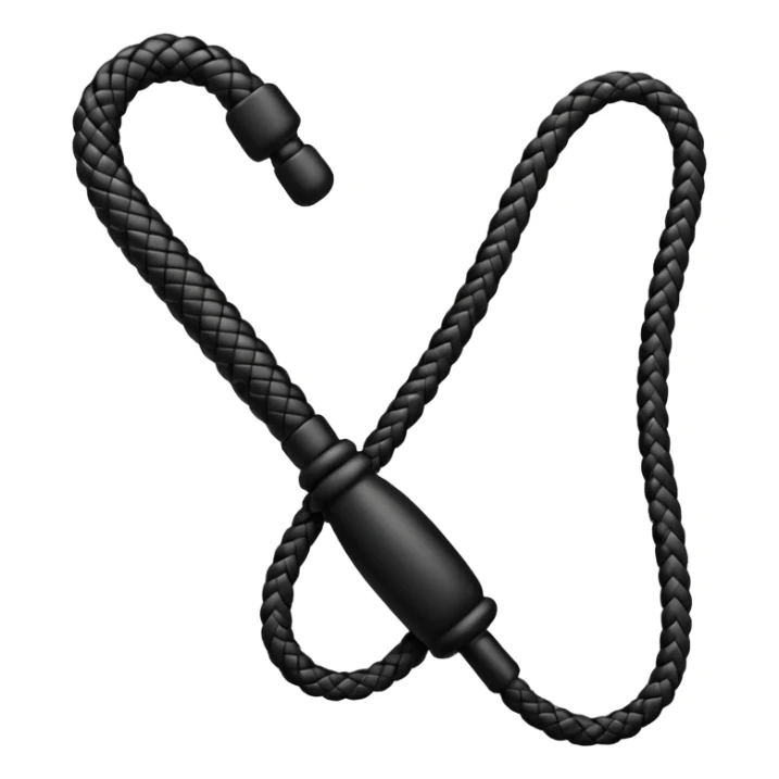 a black kinky bondage BDSM whip sticker