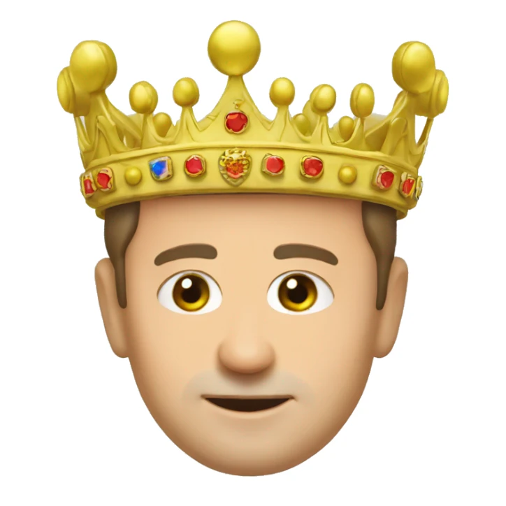 zelensky ukrain president in crown sticker
