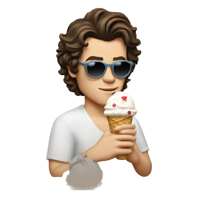harry styles holding an ice cream and wearing sunglasses sticker