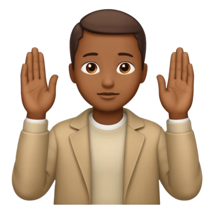 an emoji of hands join in prayers sticker