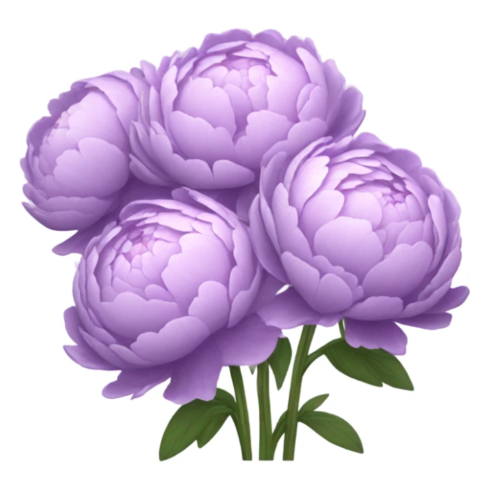 small bouquet of lavender peonies sticker